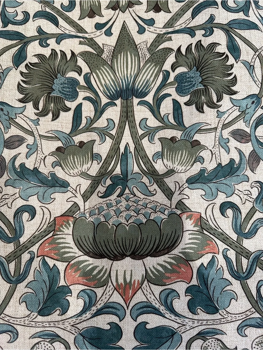 Morris & Co. William Morris Blackout Curtains in Lodden Print